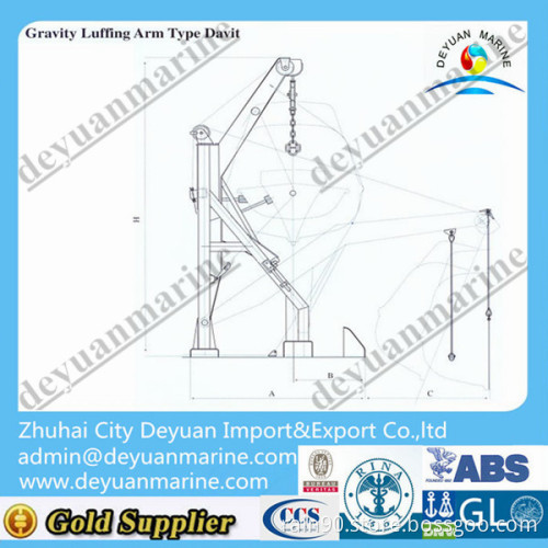 Inverted Arm Gravity Davit